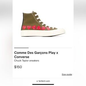 Comme Des Garçons Play x Converse
Chuck Taylor sneakers